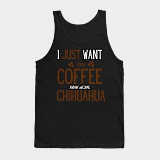 Chihuahua coffee dog cafe Tank Top